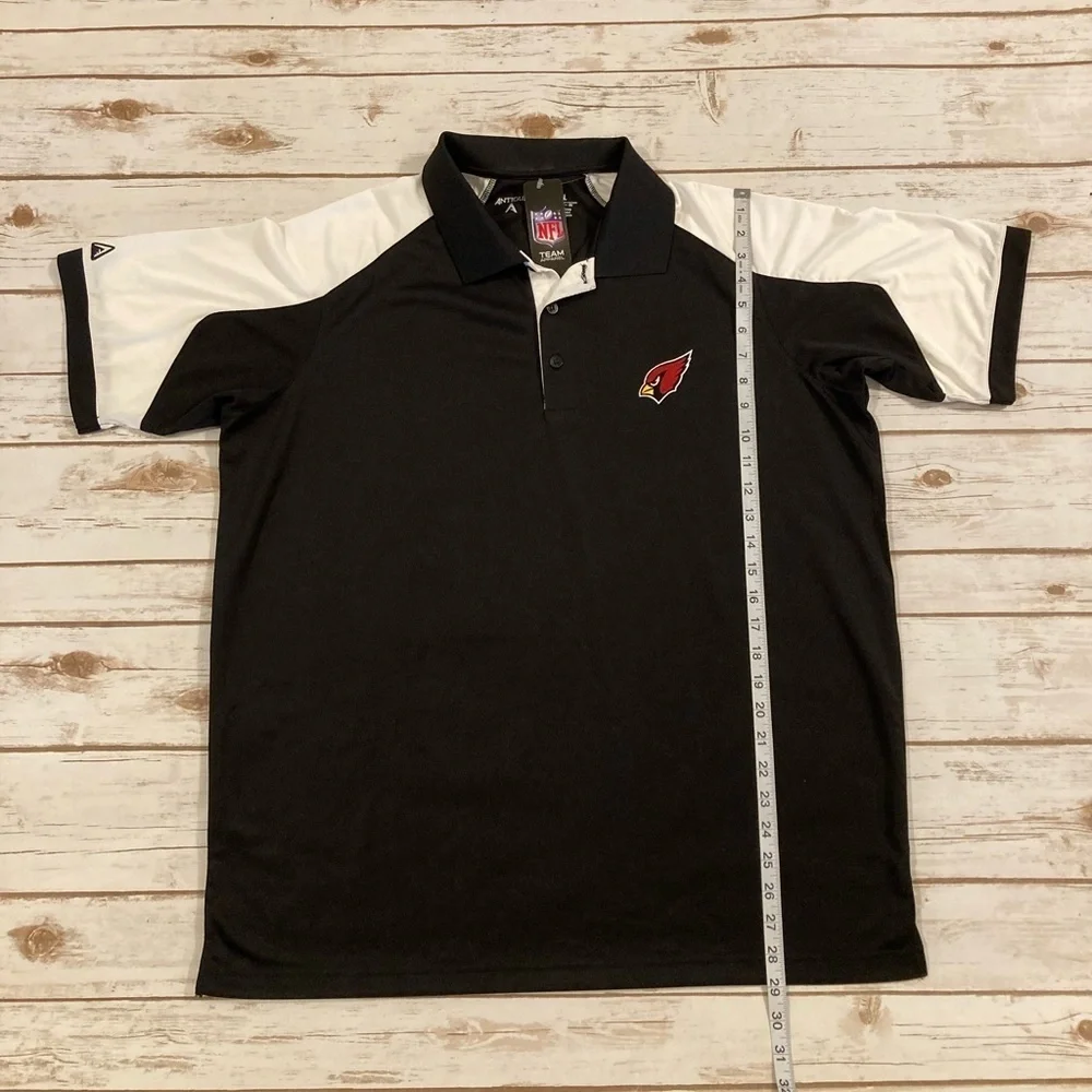 Antigua NFL Cardinals Football Black Polo XL